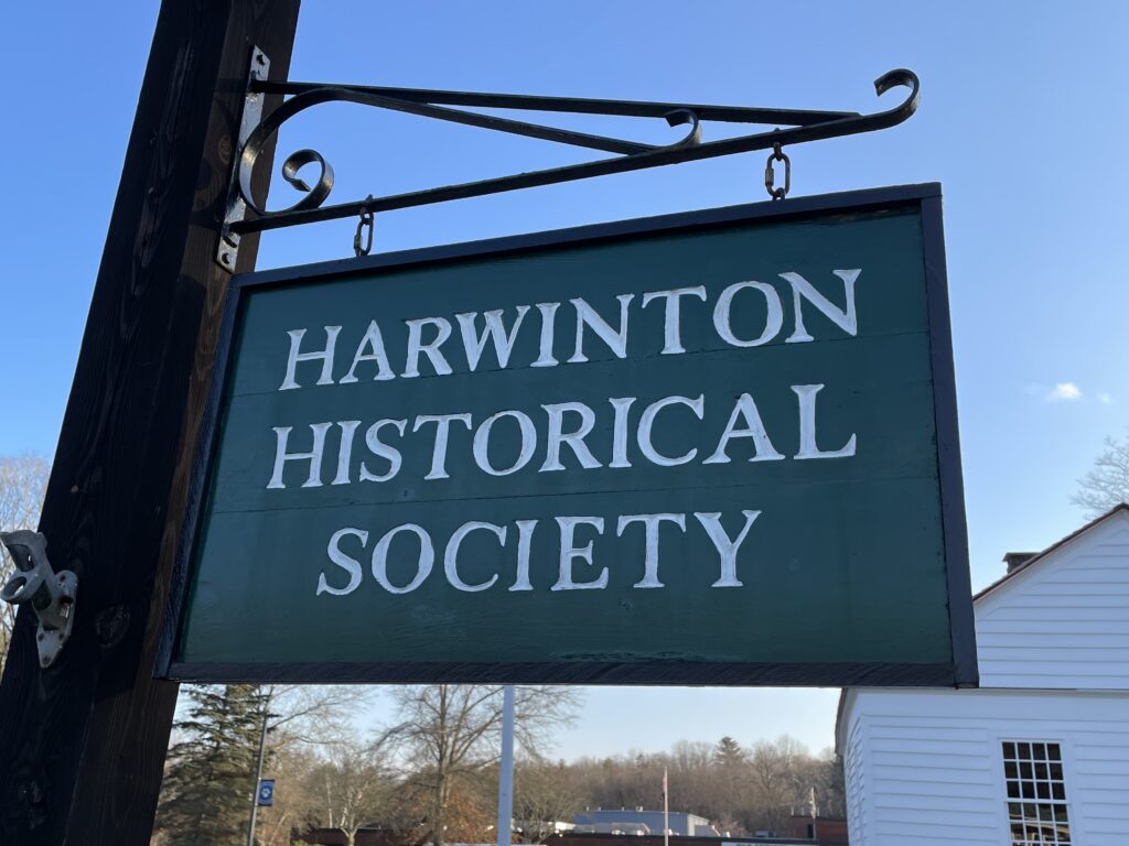 Hand Carved Harwinton Historical Society Sign