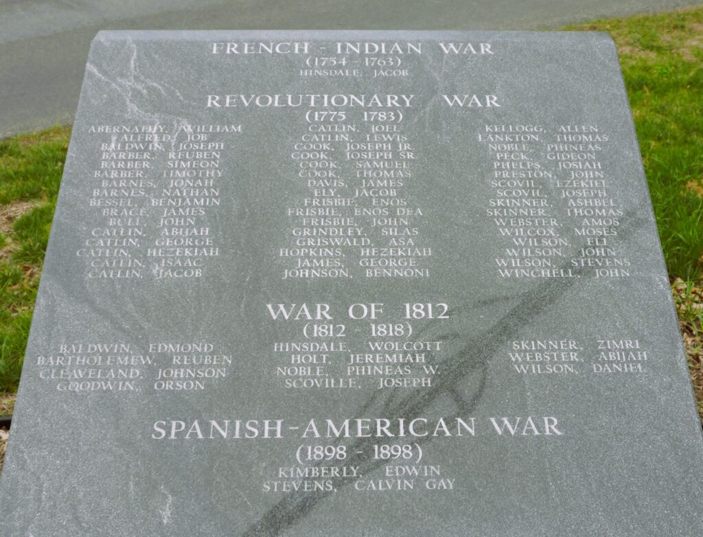 Veterans Monument in Harwinton, CT