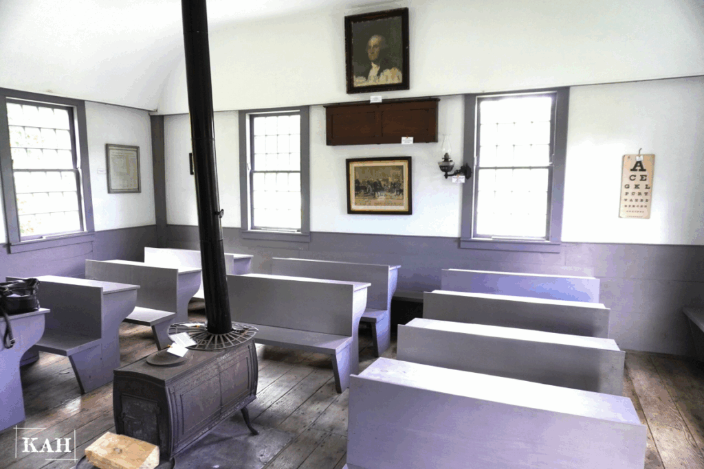 Harwinton First District One Room School House Interior