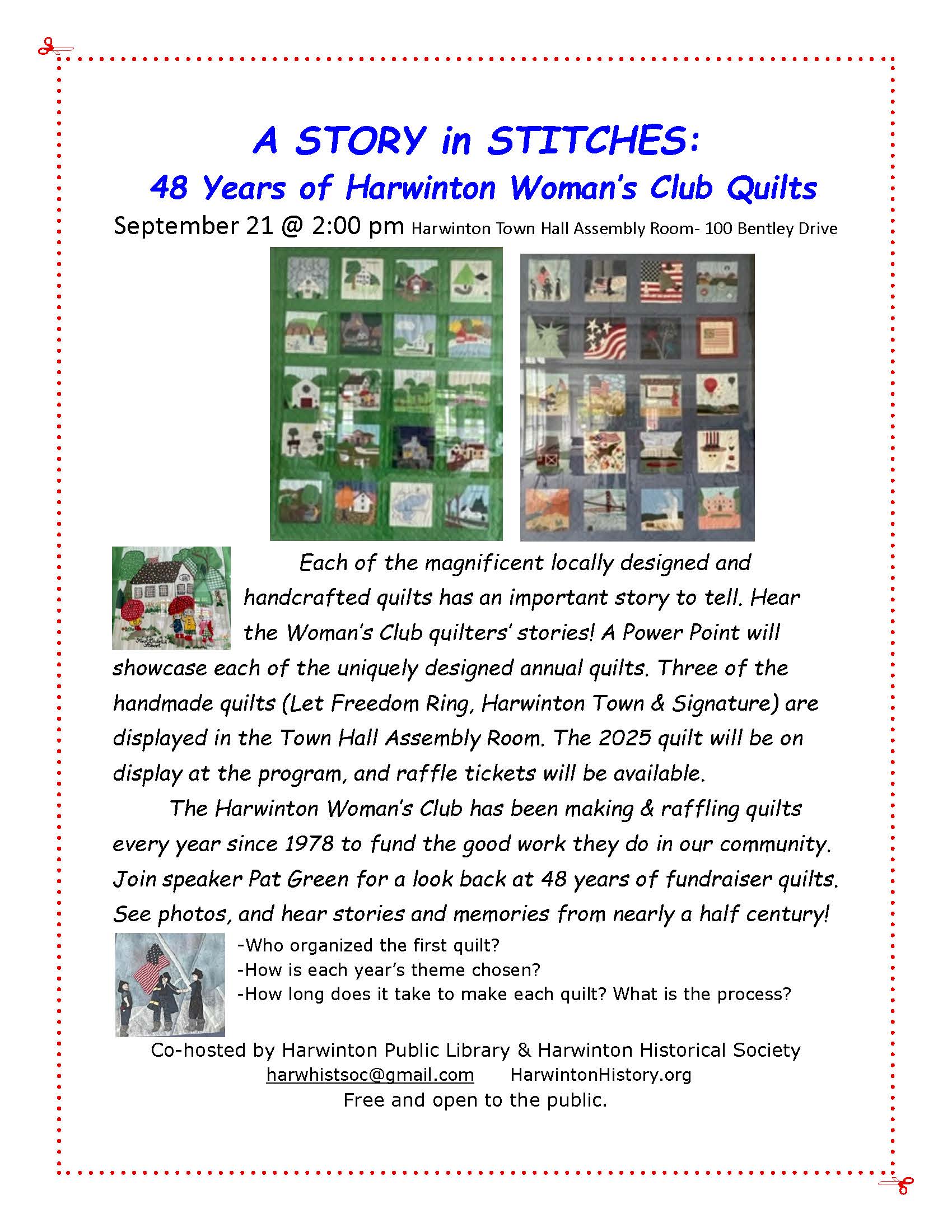 A Story in Stitches Program