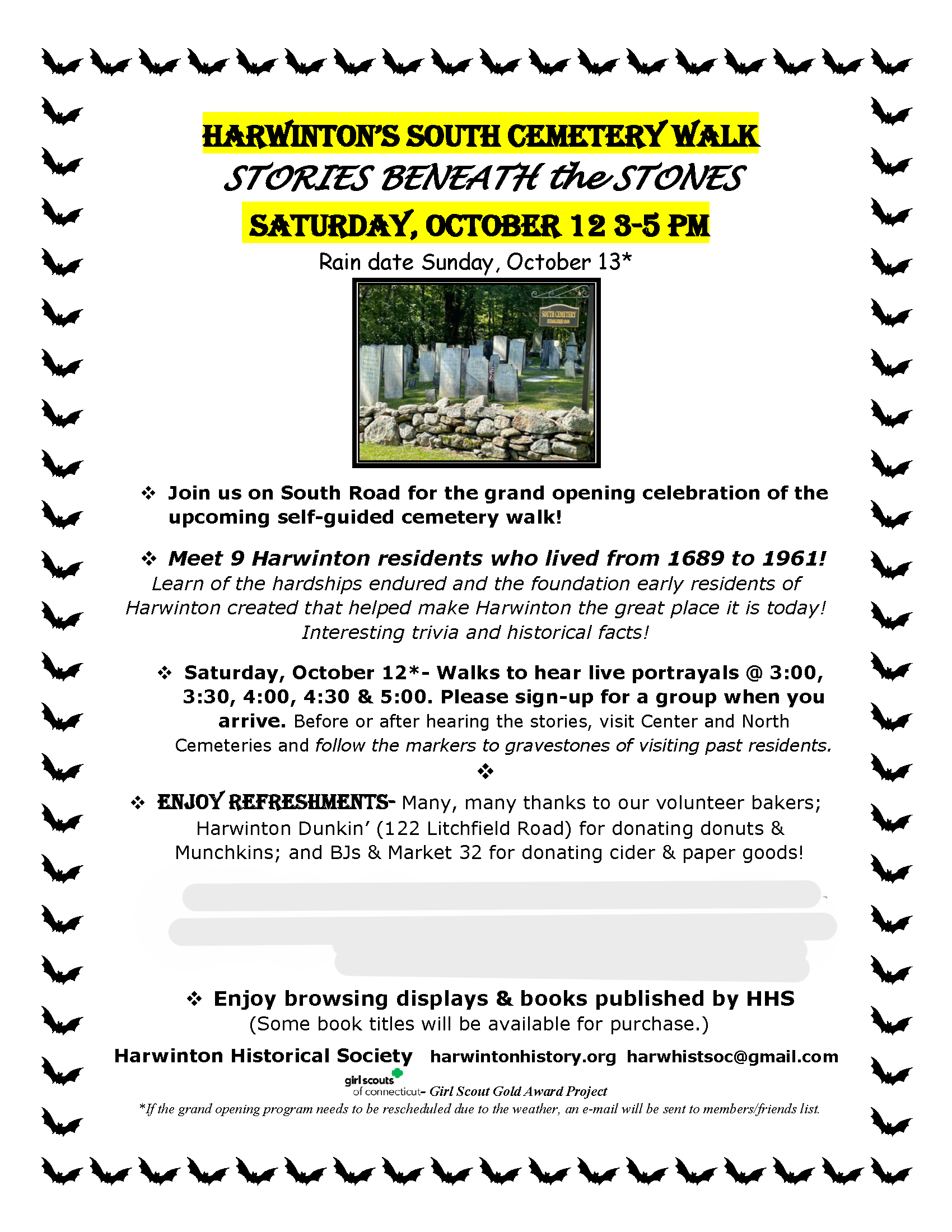 Harwtinton's South Cemetery Walk